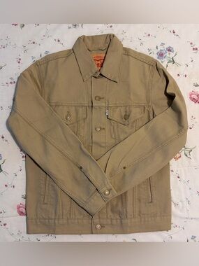Levi's Men's Khaki Canvas Trucker Jacket